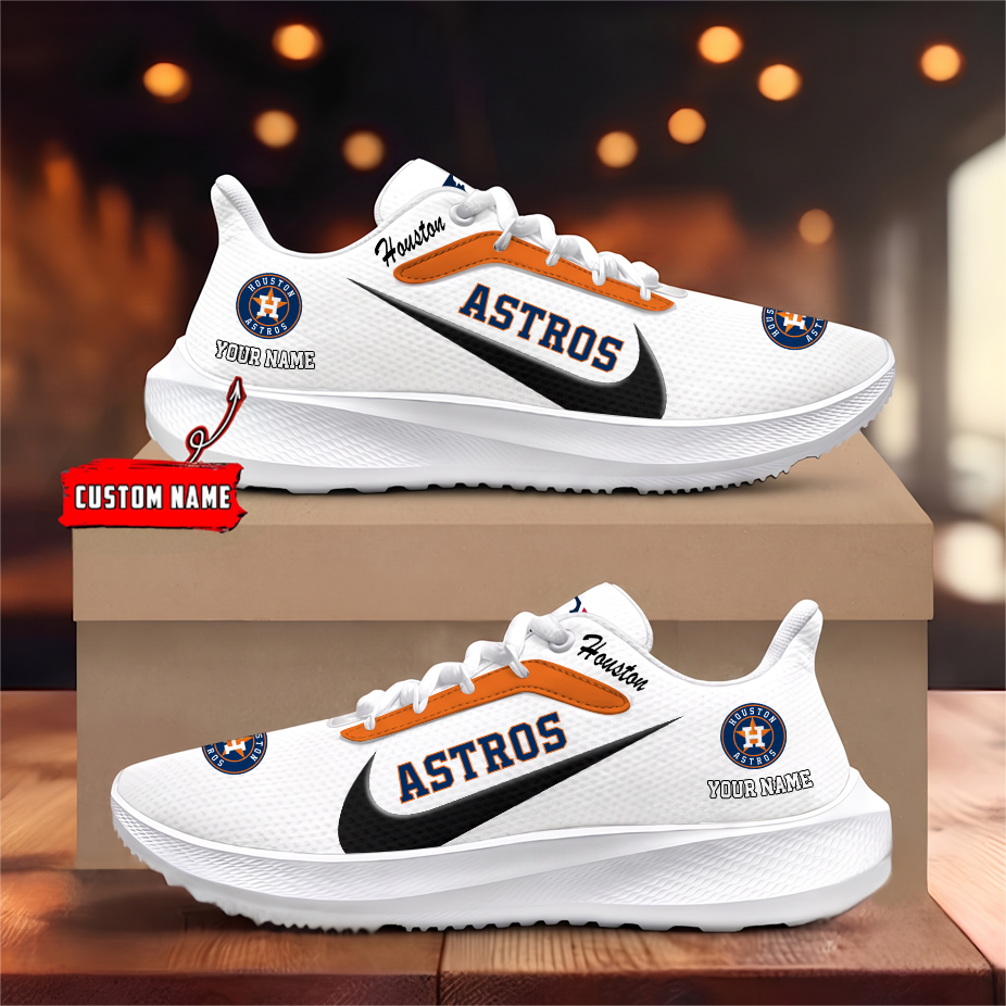 [FLASH SALE] NEW CUSTOMIZED MLB10 HAS HOUSTON ASTROS ROAD RUNNING SHOES