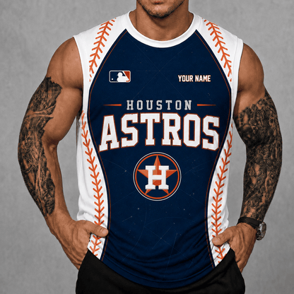 [FLASH SALE] NEW CUSTOMIZED MLB10 HAS HOUSTON ASTROS TANK TOP & GYM SHIRT