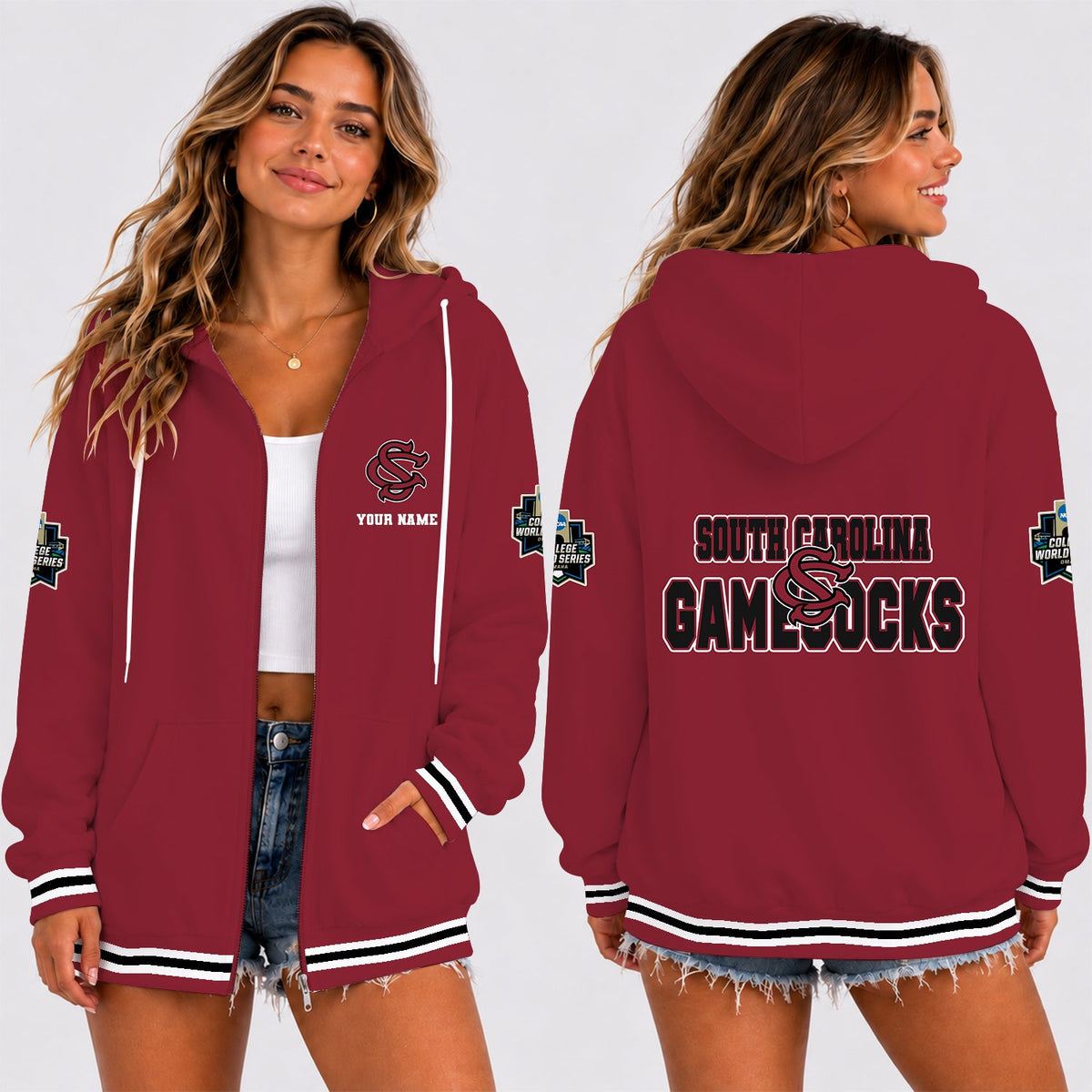 [FAN FAVORITE] NEW CUSTOMIZED NCAA CWS10 SCG SOUTH CAROLINA GAMECOCKS T-SHIRT, HOODIE, ZIP HOODIE