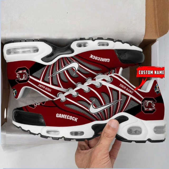 [FLASH SALE] NEW CUSTOMIZED CWS NCAA10 SCG SC GAMECOCKS UNISEX AIR MAX PLUS SNEAKERS