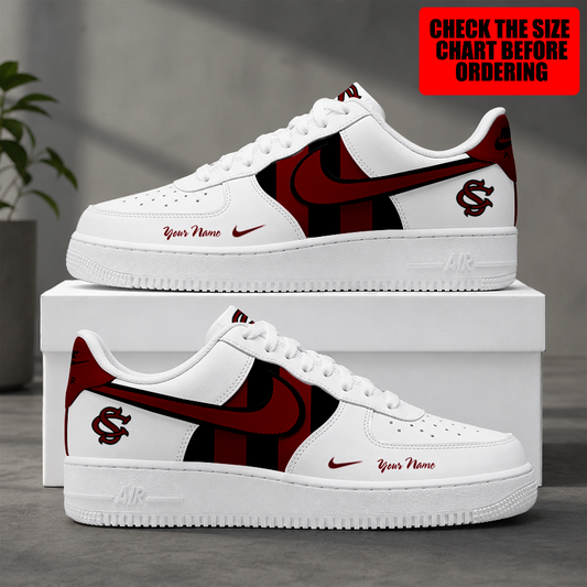 [FAN FAVORITE] NEW CUSTOMIZED NCAA CWS10 SCG SOUTH CAROLINA GAMECOCKS AF1 SHOES