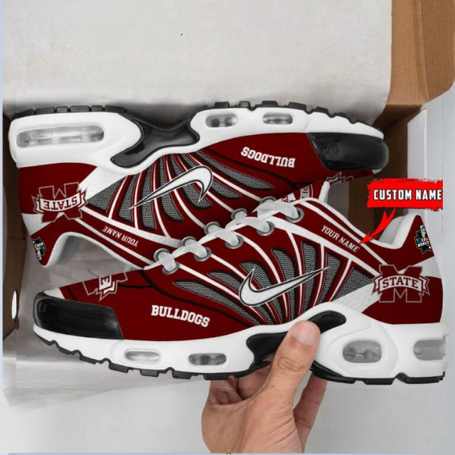 [FLASH SALE] NEW CUSTOMIZED CWS NCAA11 MSB MI STATE BULLDOGS UNISEX AIR MAX PLUS SNEAKERS