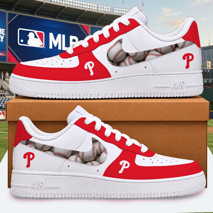 [FLASH SALE] NEW CUSTOMIZED MLB11 PPS PHILADELPHIA PHILLIES AF1 SHOES