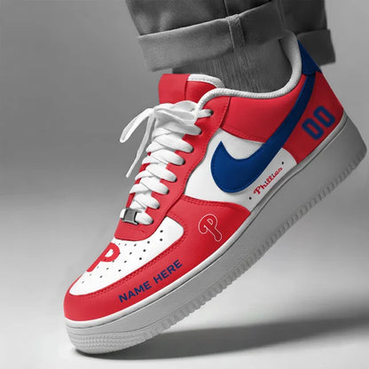 [FLASH SALE] NEW CUSTOMIZED MLB11 PPS PHILADELPHIA PHILLIES AF1 SHOES