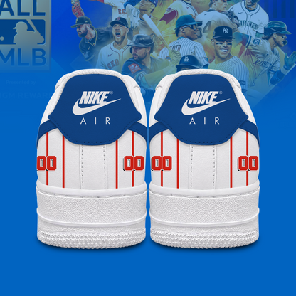[FLASH SALE] NEW CUSTOMIZED MLB12 TBJ TORONTO BLUE JAYS AF1 SHOES