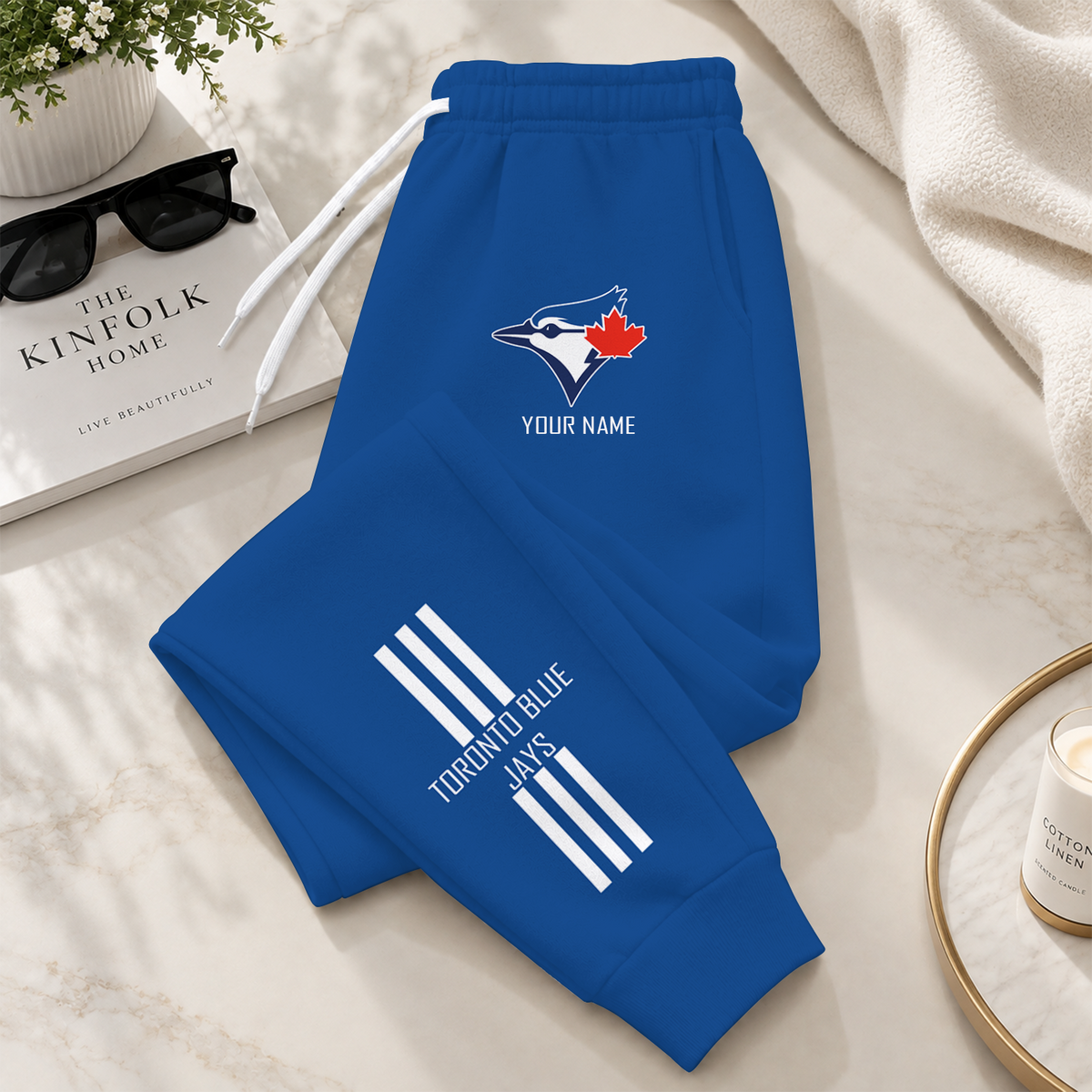 [FLASH SALE] NEW CUSTOMIZED MLB12 TBJ TORONTO BLUE JAYS SWEATPANTS