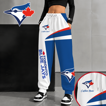 [FLASH SALE] NEW CUSTOMIZED MLB12 TBJ TORONTO BLUE JAYS SWEATPANTS