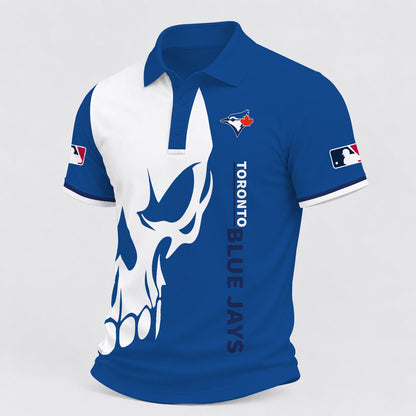 [FLASH SALE] NEW CUSTOMIZED MLB12 TBJ TORONTO BLUE JAYS POLO SHIRT