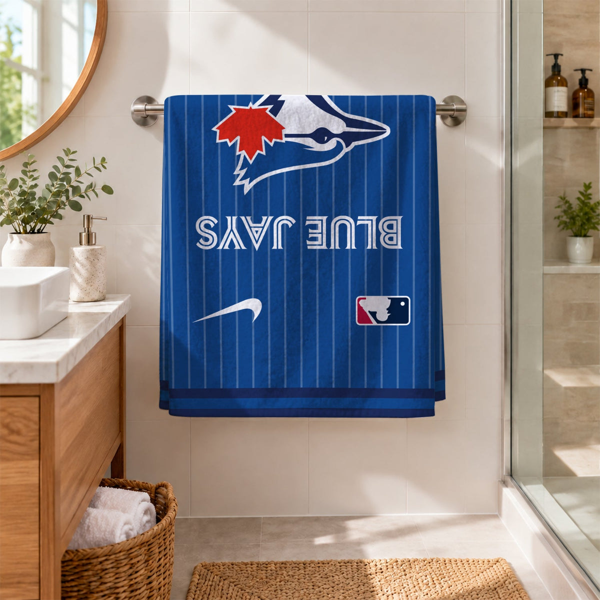 [FLASH SALE] NEW CUSTOMIZED MLB12 TBJ TORONTO BLUE JAYS BEACH TOWEL