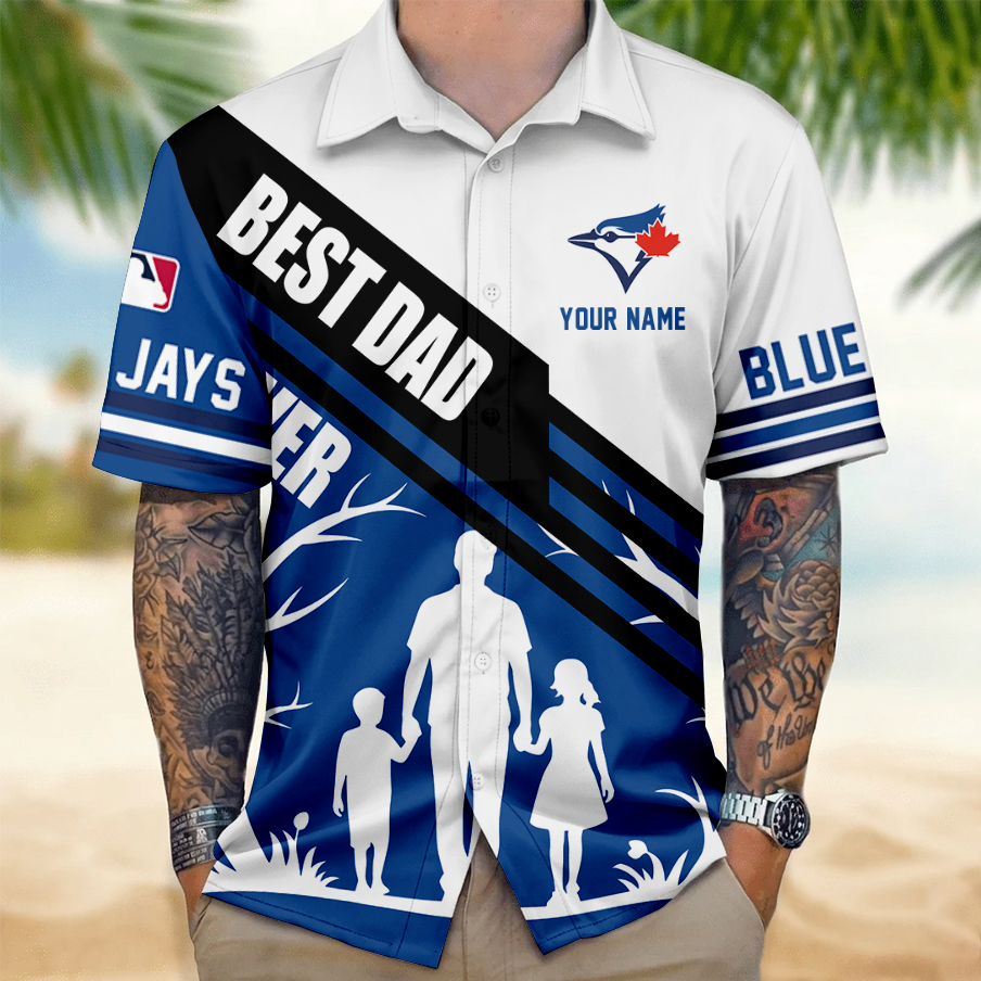 [FLASH SALE] NEW CUSTOMIZED MLB12 TBJ TORONTO BLUE JAYS UNISEX HAWAIIAN SHIRT