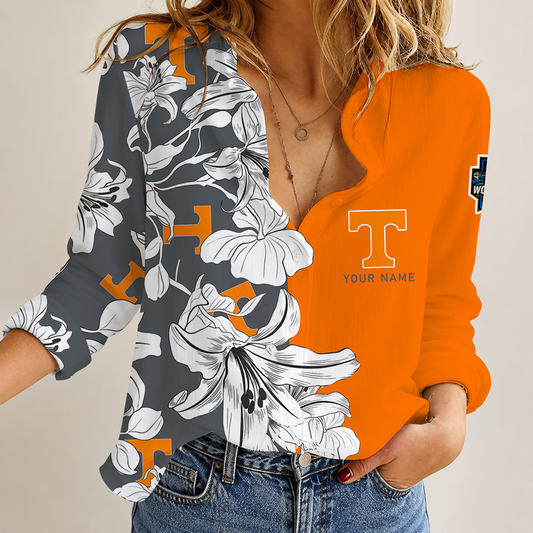 [FAN FAVORITE] NEW CUSTOMIZED NCAA CWS12 TNV TENNESSEE VOLUNTEERS WOMEN CASUAL SHIRT