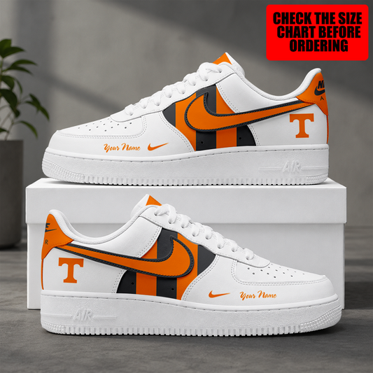 [FAN FAVORITE] NEW CUSTOMIZED NCAA CWS12 TNV TENNESSEE VOLUNTEERS AF1 SHOES