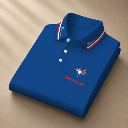 [FLASH SALE] NEW CUSTOMIZED MLB12 TBJ TORONTO BLUE JAYS POLO SHIRT
