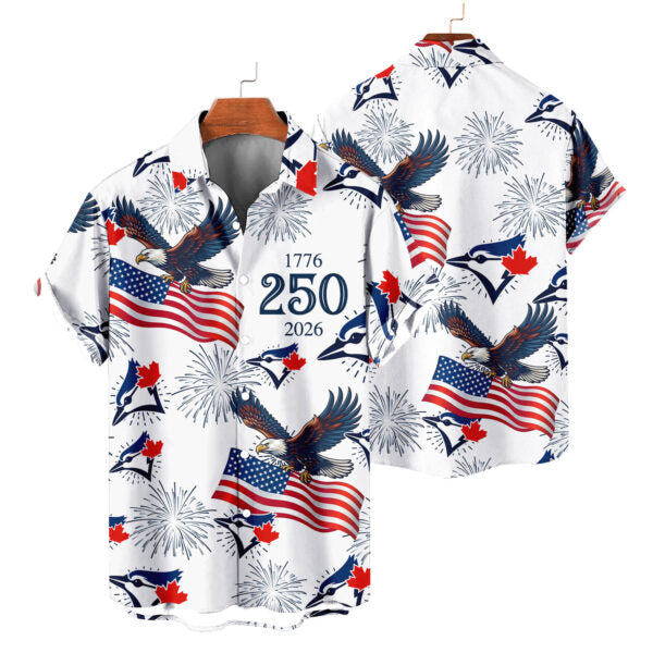 [FLASH SALE] NEW CUSTOMIZED MLB12 TBJ TORONTO BLUE JAYS UNISEX HAWAIIAN SHIRT