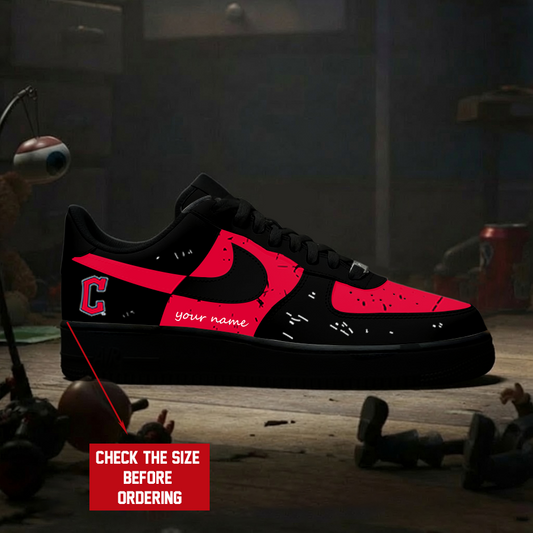 [FLASH SALE] NEW CUSTOMIZED MLB13 CGS CLEVELAND GUARDIANS AF1 SHOES
