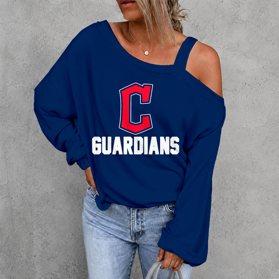 [FLASH SALE] NEW CUSTOMIZED MLB13 CGS CLEVELAND GUARDIANS DROP SHOULDER SWEATSHIRT