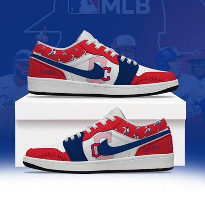[FLASH SALE] NEW CUSTOMIZED MLB13 CGS CLEVELAND GUARDIANS AIR JORDAN LOW SHOES