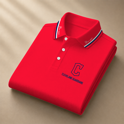 [FLASH SALE] NEW CUSTOMIZED MLB13 CGS CLEVELAND GUARDIANS POLO SHIRT