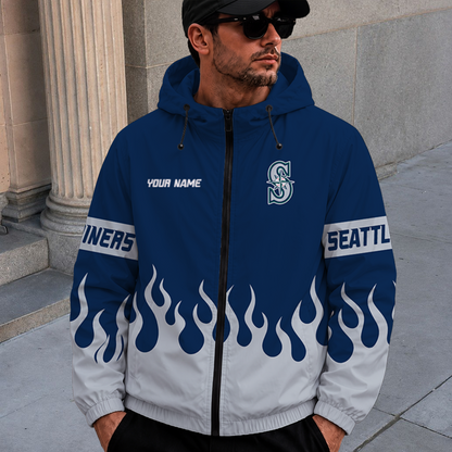 [FLASH SALE] NEW CUSTOMIZED MLB14 SMS SEATTLE MARINERS WINDBREAKER JACKET