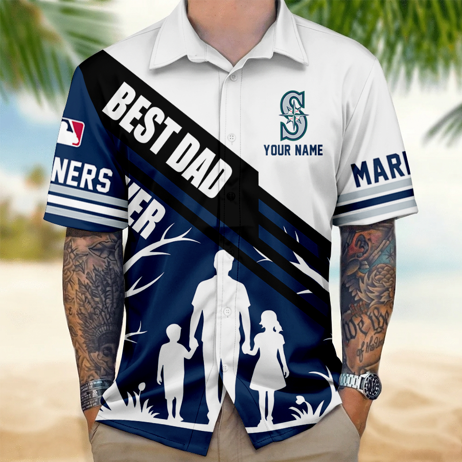 [FLASH SALE] NEW CUSTOMIZED MLB14 SMS SEATTLE MARINERS UNISEX HAWAIIAN SHIRT