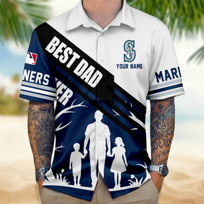 [FLASH SALE] NEW CUSTOMIZED MLB14 SMS SEATTLE MARINERS UNISEX HAWAIIAN SHIRT