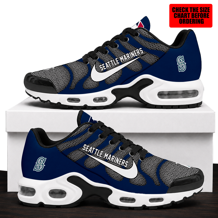 [FLASH SALE] NEW CUSTOMIZED MLB14 SMS SEATTLE MARINERS AIR MAX PLUS SNEAKERS