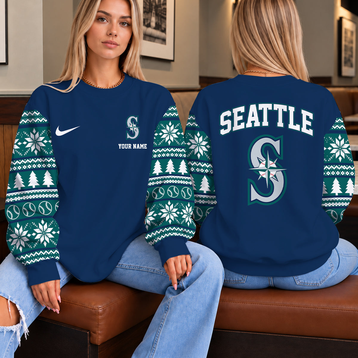 [FLASH SALE] NEW CUSTOMIZED MLB14 SMS THE MARINERS UNISEX SWEATSHIRT