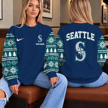 [FLASH SALE] NEW CUSTOMIZED MLB14 SMS THE MARINERS UNISEX SWEATSHIRT