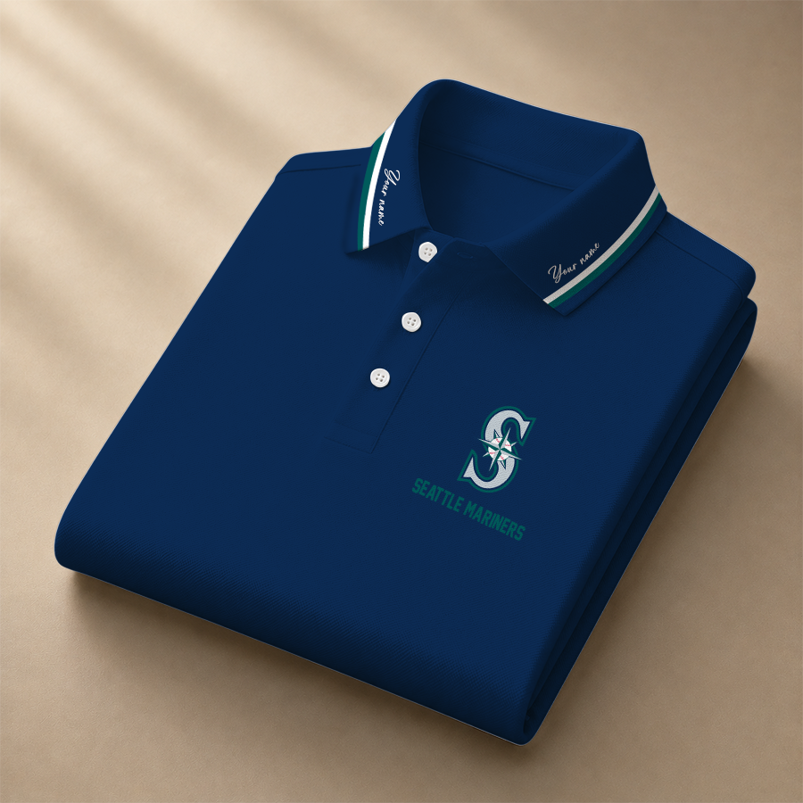 [FLASH SALE] NEW CUSTOMIZED MLB14 SMS SEATTLE MARINERS POLO SHIRT