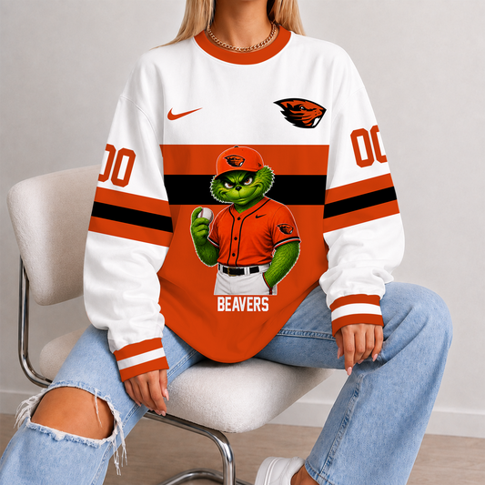 [FAN FAVORITE] NEW CUSTOMIZED NCAA CWS15 OGB OREGON STATE BEAVERS UNISEX SWEATSHIRT