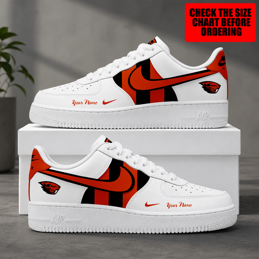 [FAN FAVORITE] NEW CUSTOMIZED NCAA CWS15 OGB OREGON STATE BEAVERS AF1 SHOES