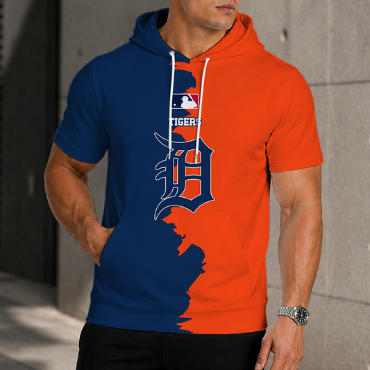 [FLASH SALE] NEW CUSTOMIZED MLB16 DTS DETROIT TIGERS SHORT SLEEVE HOODIE