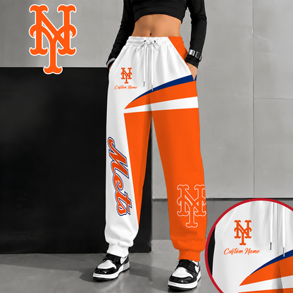 [FLASH SALE] NEW CUSTOMIZED MLB17 NYM NEW YORK METS SWEATPANTS