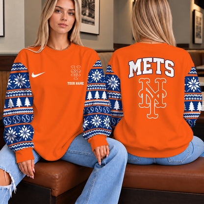 [FLASH SALE] NEW CUSTOMIZED MLB17 NYM THE METS UNISEX SWEATSHIRT