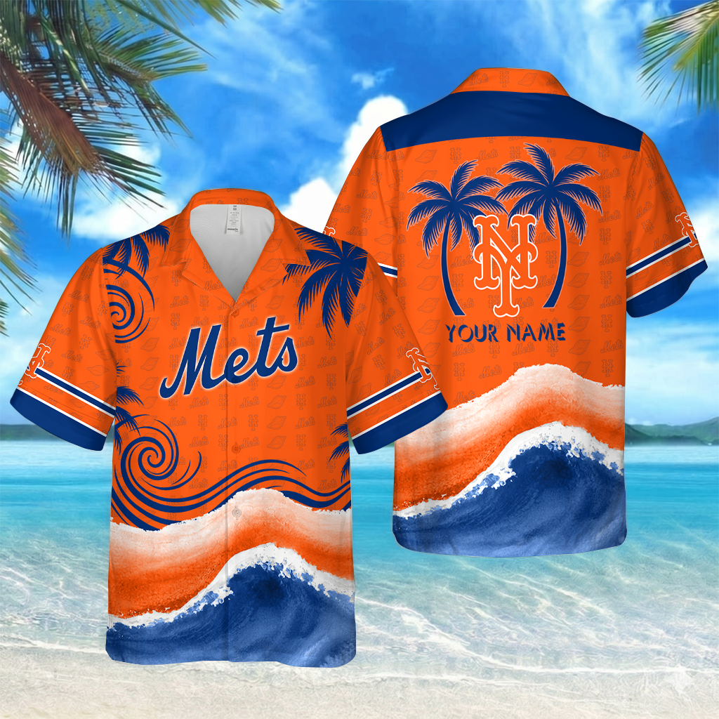 [FLASH SALE] NEW CUSTOMIZED MLB17 NYM NEW YORK METS UNISEX HAWAIIAN SHIRT