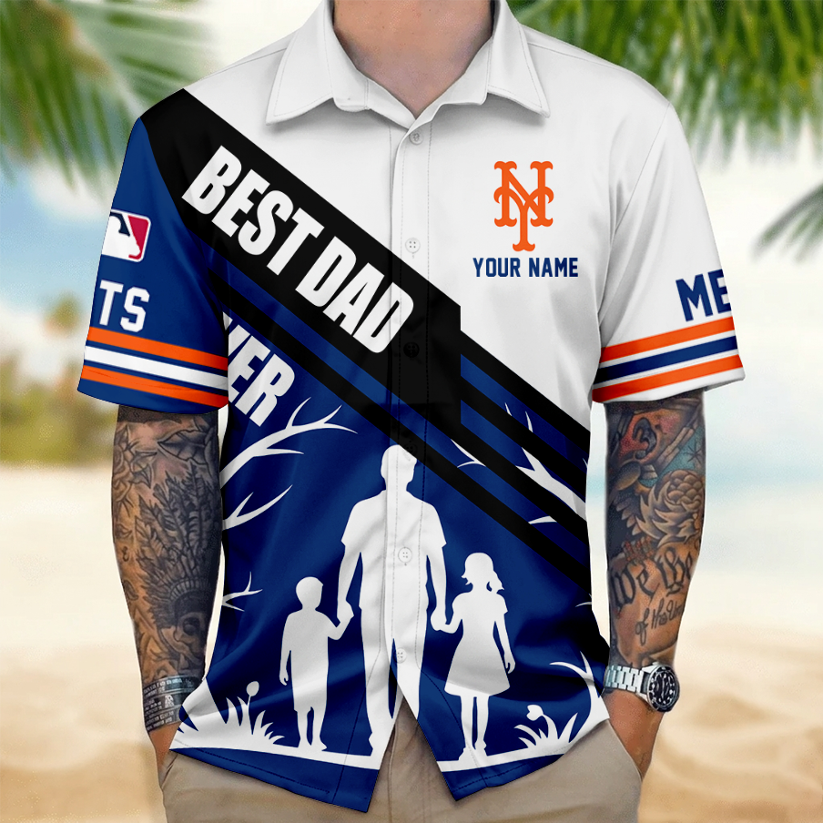 [FLASH SALE] NEW CUSTOMIZED MLB17 NYM NEW YORK METS UNISEX HAWAIIAN SHIRT