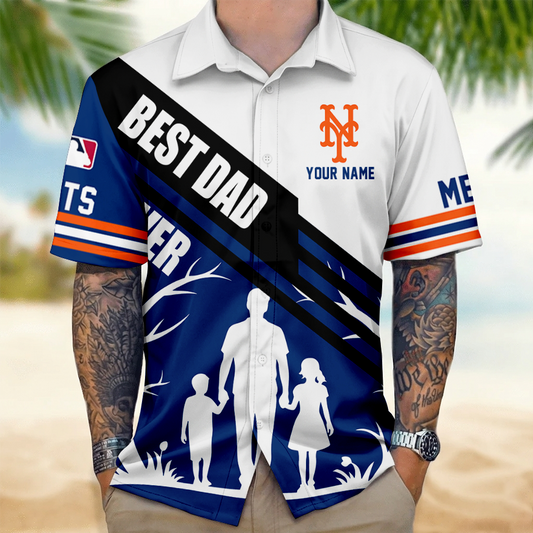 [FLASH SALE] NEW CUSTOMIZED MLB17 NYM NEW YORK METS UNISEX HAWAIIAN SHIRT