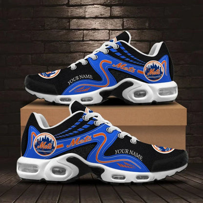 [FLASH SALE] NEW CUSTOMIZED MLB17 NYM NEW YORK METS AIR MAX PLUS SNEAKERS