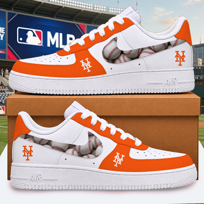 [FLASH SALE] NEW CUSTOMIZED MLB17 NYM NEW YORK METS AF1 SHOES