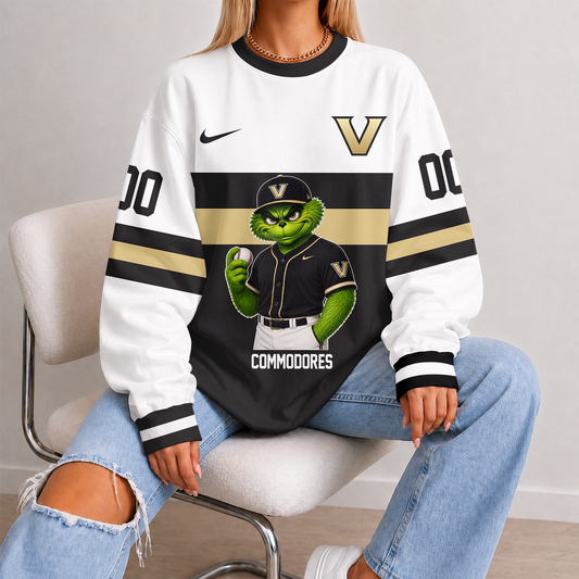 [FAN FAVORITE] NEW CUSTOMIZED NCAA CWS17 VDC VANDERBILT COMMODORES UNISEX SWEATSHIRT
