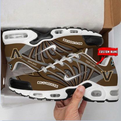 [FLASH SALE] NEW CUSTOMIZED CWS NCAA17 VDC VD COMMODORES UNISEX AIR MAX PLUS SNEAKERS