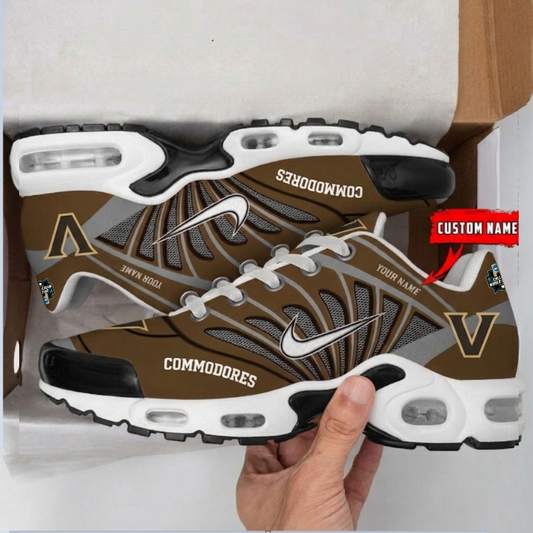 [FLASH SALE] NEW CUSTOMIZED CWS NCAA17 VDC VD COMMODORES UNISEX AIR MAX PLUS SNEAKERS