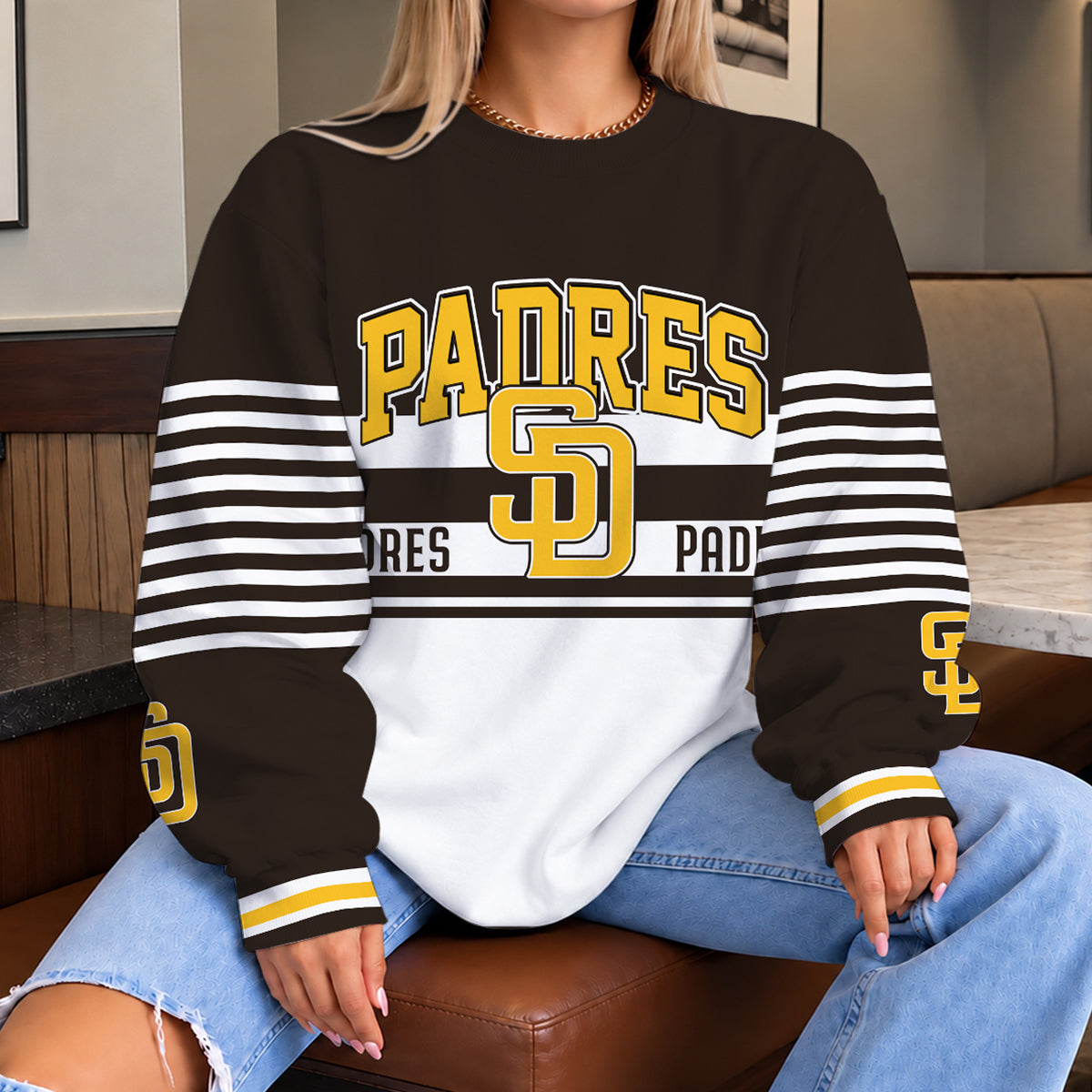 [FLASH SALE] NEW CUSTOMIZED MLB18 SDP THE PADRES UNISEX SWEATSHIRT
