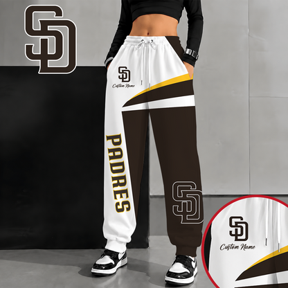 [FLASH SALE] NEW CUSTOMIZED MLB18 SDP SAN DIEGO PADRES SWEATPANTS