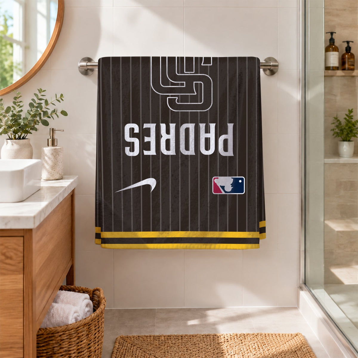 [FLASH SALE] NEW CUSTOMIZED MLB18 SDP SAN DIEGO PADRES BEACH TOWEL