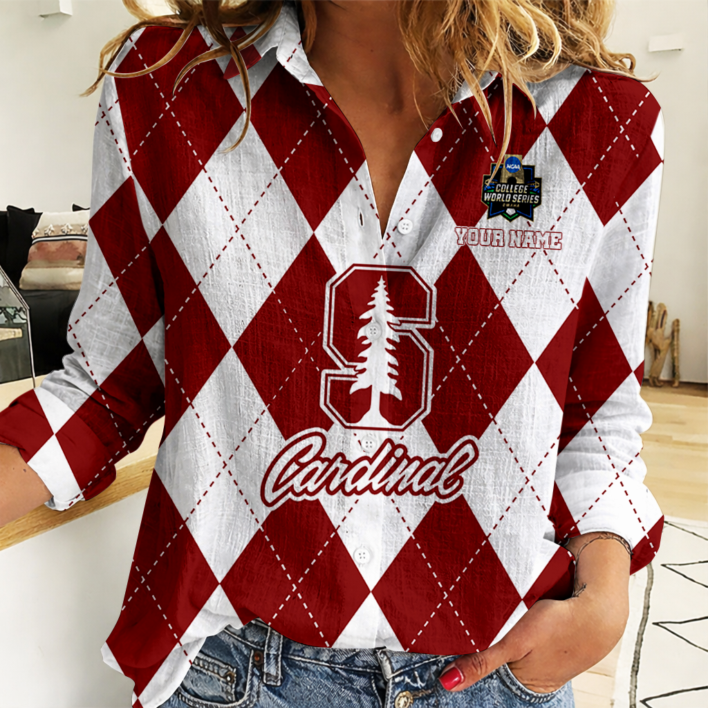 [FLASH SALE] NEW CUSTOMIZED | NCAA CWS18 STC ST CARDINAL WOMEN CASUAL SHIRT FOR FAN