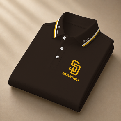 [FLASH SALE] NEW CUSTOMIZED MLB18 SDP SAN DIEGO PADRES POLO SHIRT