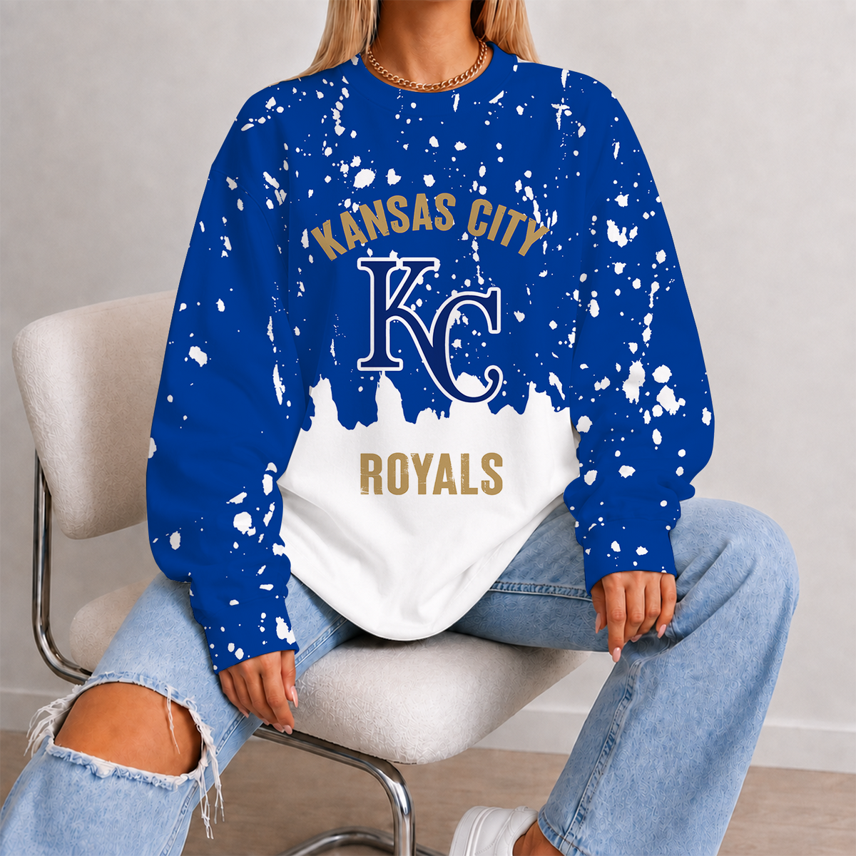 [FLASH SALE] NEW CUSTOMIZED MLB19 KCR KANSAS CITY ROYALS UNISEX SWEATSHIRT