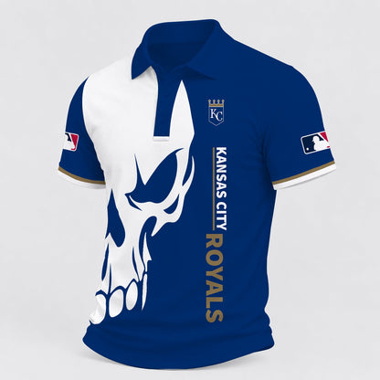 [FLASH SALE] NEW CUSTOMIZED MLB19 KCR KANSAS CITY ROYALS POLO SHIRT