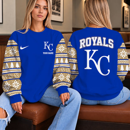 [FLASH SALE] NEW CUSTOMIZED MLB19 KCR THE ROYALS UNISEX SWEATSHIRT